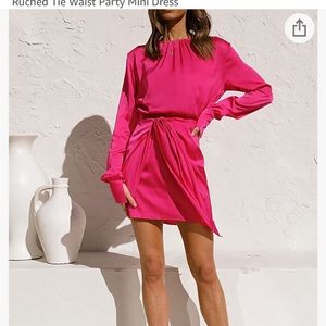Viral fuchsia dress from Amazon size XL